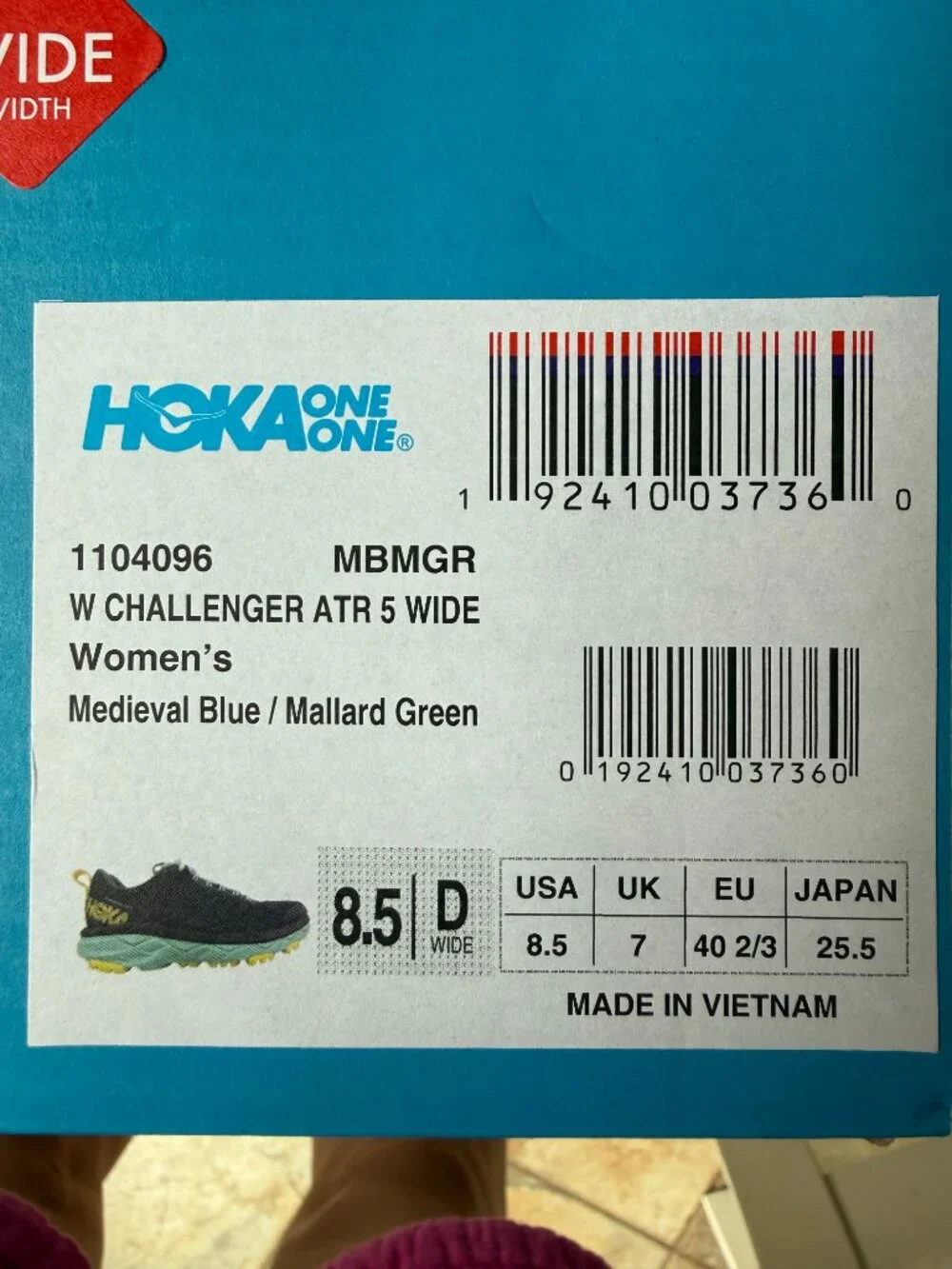 Hoka Challenger ATR 5, Women's 8.5 Wide - Picture 2 of 3